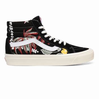 Vans Anaheim Factory Sk8-Hi 38 DX - Naisten Korkeavartiset tennarit - Mustat